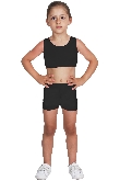 SHORT DANZA LYCRA NERO BABY